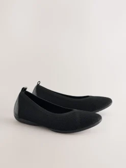 Zwart - Forever Comfort® Comfort Flyknit Ballet Flats*Next Online