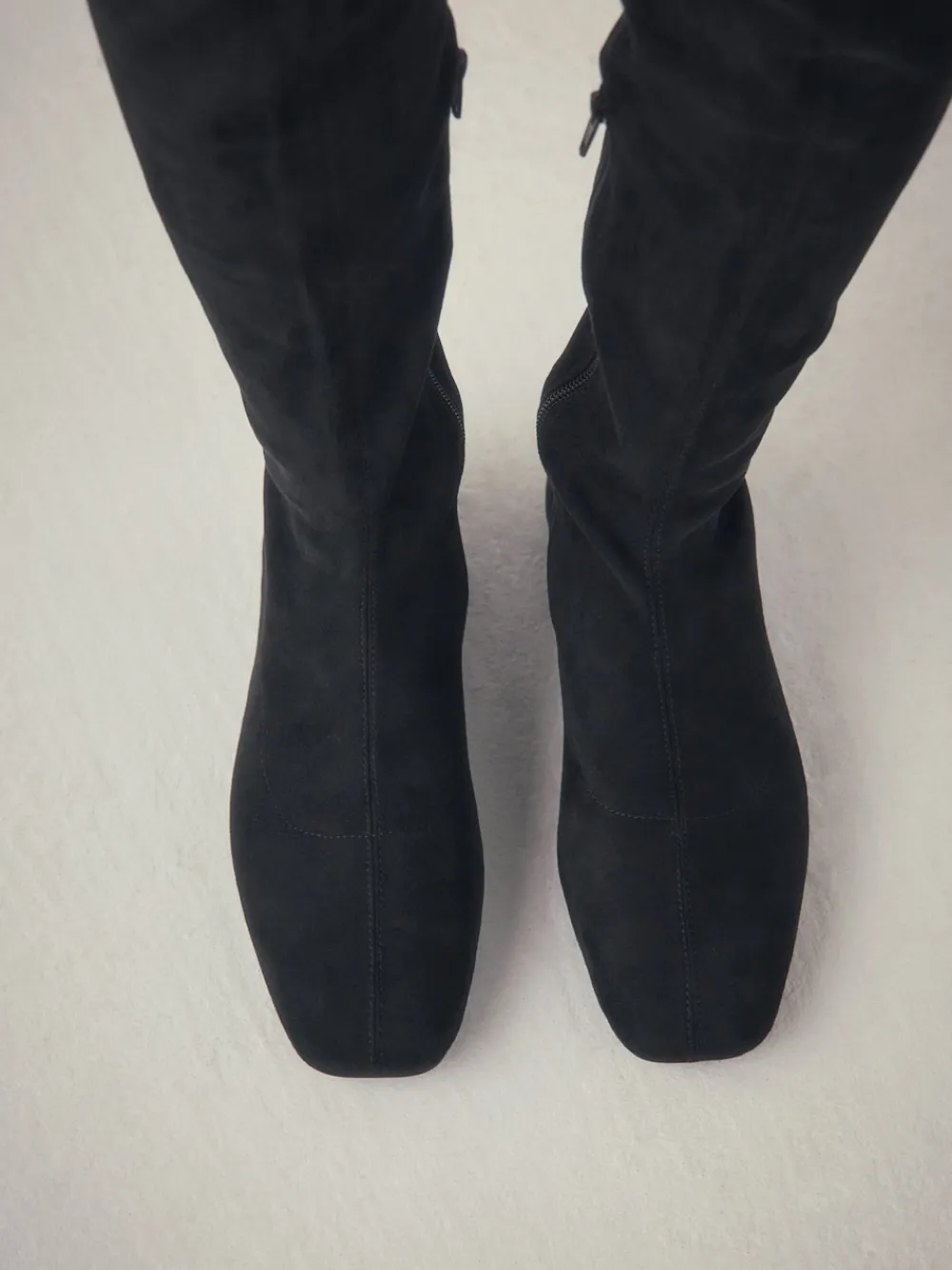 Zwart - Forever Comfort® Flat Sock Over The Knee Boots*Next Sale
