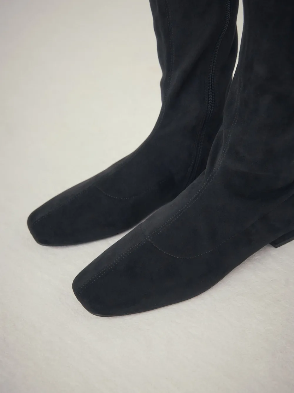 Zwart - Forever Comfort® Flat Sock Over The Knee Boots*Next Sale