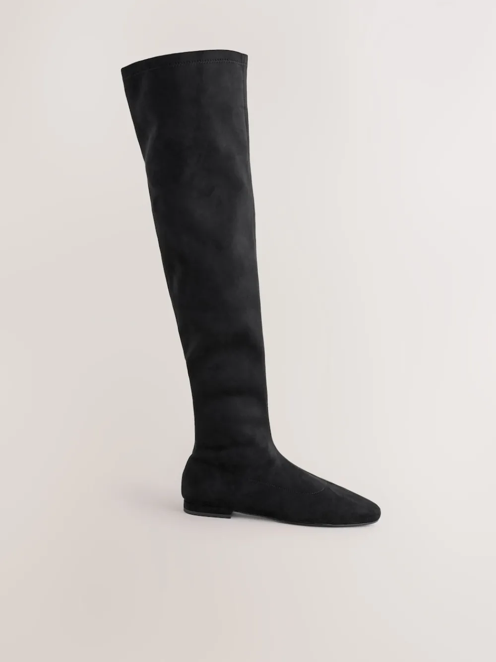 Zwart - Forever Comfort® Flat Sock Over The Knee Boots*Next Sale