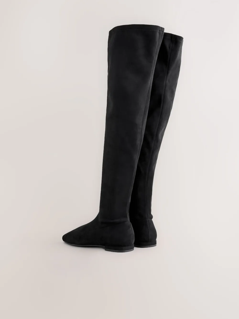 Zwart - Forever Comfort® Flat Sock Over The Knee Boots*Next Sale