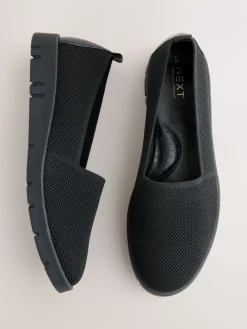 Zwart - Forever Comfort® Knitted Slip On Shoes*Next Hot