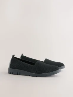 Zwart - Forever Comfort® Knitted Slip On Shoes*Next Hot