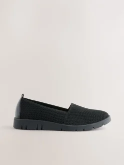 Zwart - Forever Comfort® Knitted Slip On Shoes*Next Hot