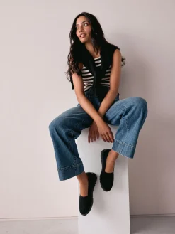 Zwart - Forever Comfort® Knitted Slip On Shoes*Next Hot