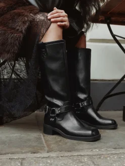 - Forever Comfort® Knee High Biker Boots*Next Clearance