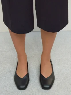 - Forever Comfort® Leather Square Toe Ballerina Flats*Next Online