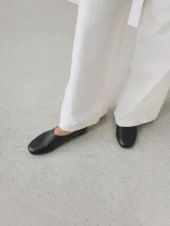 Zwart - Forever Comfort® Leather Hight Cut Ballet Flats*Next