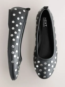 Zwart - Forever Comfort® Round Toe Ballerinas*Next Clearance