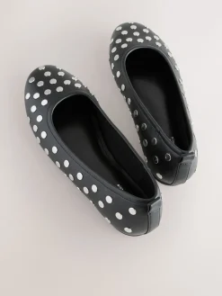 Zwart - Forever Comfort® Round Toe Ballerinas*Next Clearance