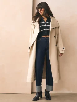 Zwart - Forever Comfort® Round Toe Block Heel Buckle Detail Shoe Boots*Next Outlet