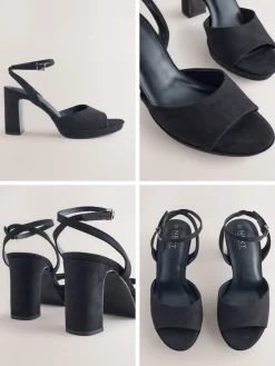 - Forever Comfort® Round Toe Platform Heeled Sandals*Next Clearance