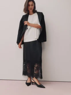 - Forever Comfort satijnen slingbacks met kralen en hakje*Next New