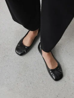 - Forever Comfort® Square Toe Bow Ballet Flats*Next Clearance