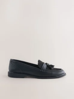 Zwart - Forever Comfort Tassel Round Toe Loafers*Next Best