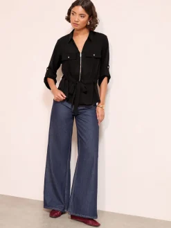 - Utility Style Tie Waist Shirt*Friends Like These New