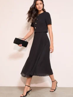 - Button Down 2-In-1 Pleated Dress*Friends Like These