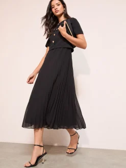 - Button Down 2-In-1 Pleated Dress*Friends Like These