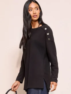 - Button Detail Rib Tunic*Friends Like These Outlet