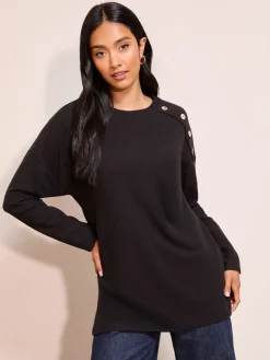 - Button Detail Rib Tunic*Friends Like These Outlet