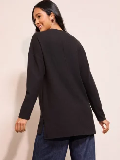 - Button Detail Rib Tunic*Friends Like These Outlet
