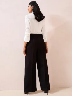 - X Lucy Mecklenburgh Snaffle Trim Premium Wide Leg Trousers*Friends Like These Discount
