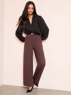 - Long Sleeve Pleat Front Detail Blouse*Friends Like These Discount