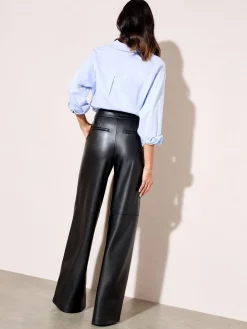 - X Lucy Mecklenburgh Faux Leather Tailored Wide Leg Trousers*Friends Like These Best