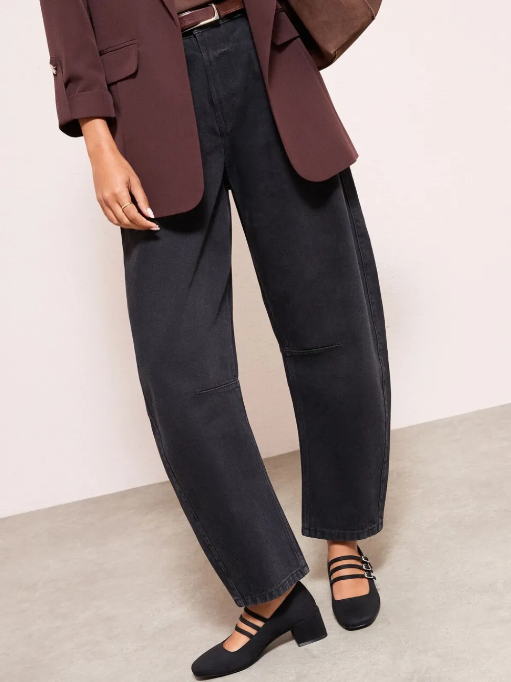 Zwart - Triple Strap Low Block Heel Smart Mary Jane Court Shoes*Friends Like These Best