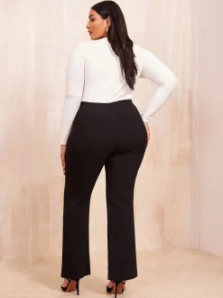 - - Vormgevende uitlopende stretchbroek*Friends Like These Discount