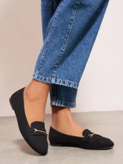 - Faux Suede Snaffle Detail Smart Flat Loafers*Friends Like These Outlet