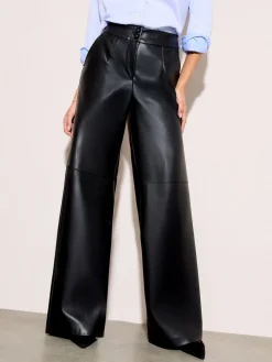 - X Lucy Mecklenburgh Faux Leather Tailored Wide Leg Trousers*Friends Like These Outlet