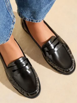 - Flat Ruched Comfort Slip On Penny Loafers*Friends Like These Hot