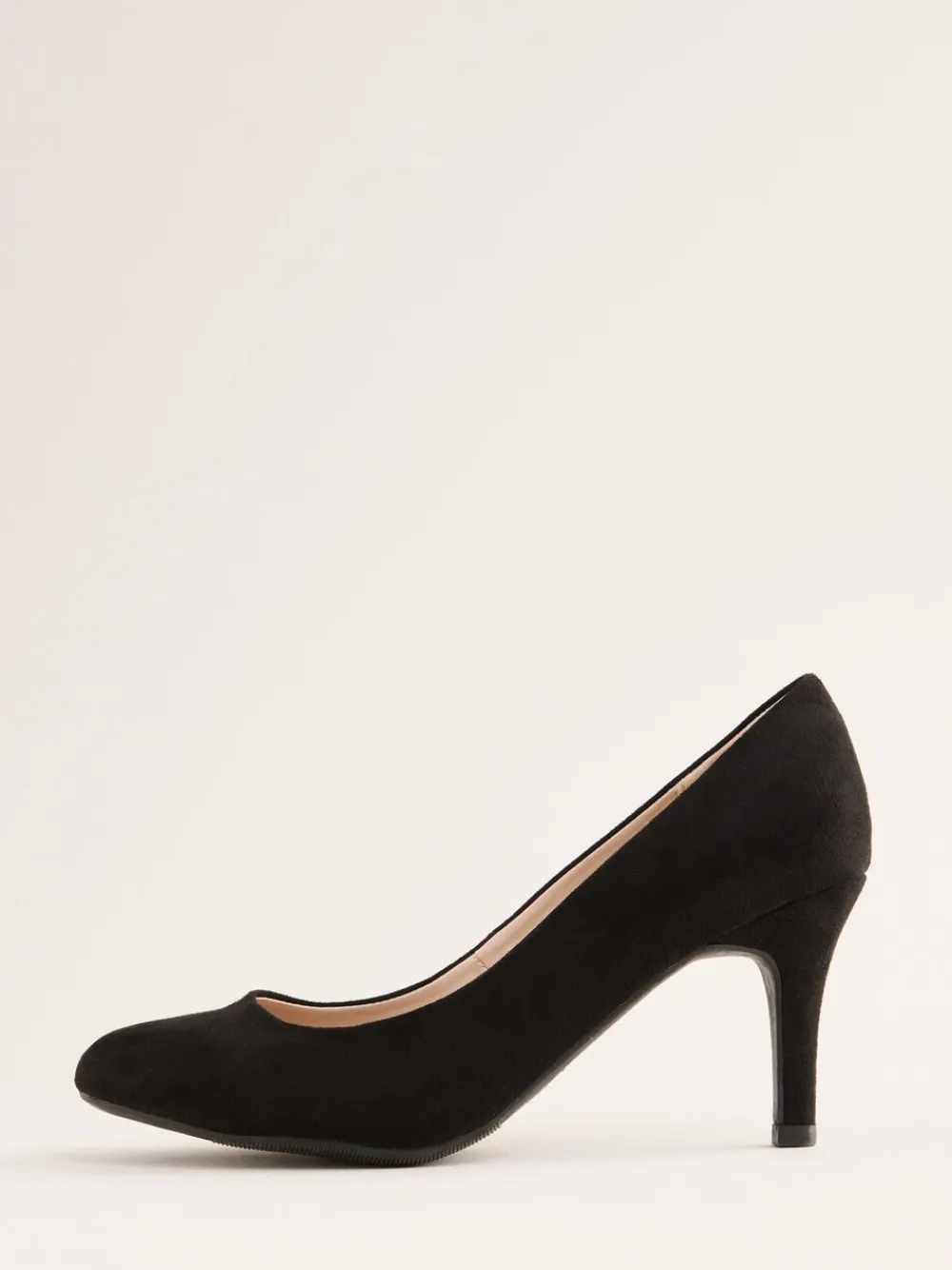 - - Pumps met lage stilettohak, ronde neus en van imitatie suède*Friends Like These Hot