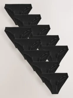 Zwart - Full Briefs Cotton Knickers 10 Pack*Next Sale