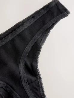 Zwart - Full Briefs Cotton Knickers 10 Pack*Next Best