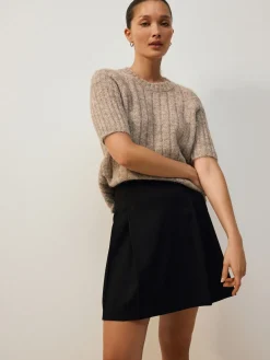 Zwart - Geplooide minirok*Next Best