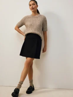 Zwart - Geplooide minirok*Next Best