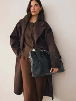 Zwart - Gevlochten schoudertas*Next New