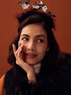 Zwart - Halloween-vliegende-vleermuizen-haarband*Next Best