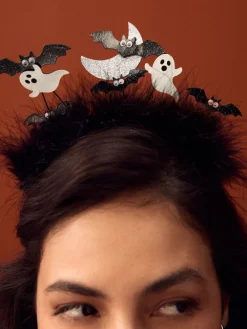 Zwart - Halloween-vliegende-vleermuizen-haarband*Next Best