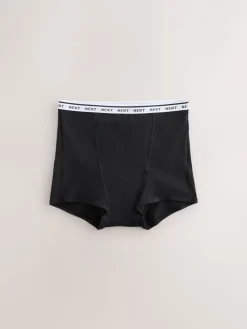 Zwart - Heavy Flow Full Briefs Cotton Period Knickers 4 Pack*Next Outlet