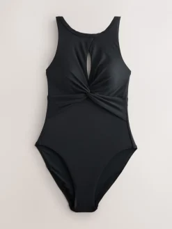 - High Neck Keyhole Tummy Control Swimsuit*Next Clearance