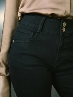 - High Rise Stretch Flare Jeans*Next Discount