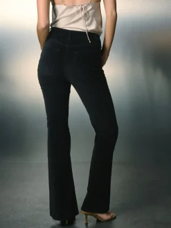 - High Rise Velvet Cord Flare Jeans*Next Discount