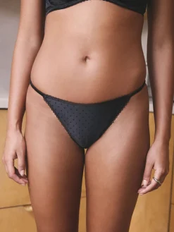 - High Shine Spot Tanga Knickers*Next