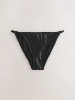 - High Shine Spot Tanga Knickers*Next