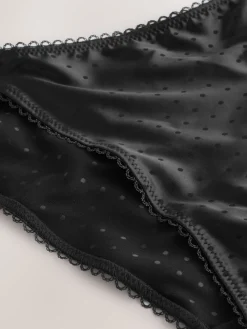 - High Shine Spot Tanga Knickers*Next