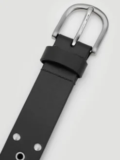 - Leather Studded Eyelet Belt*Hush Hot