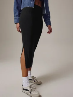 Zwart - Jersey midirok*Next Outlet